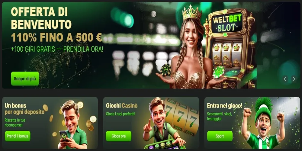 WeltBet Casino - Piattaforma di gioco online